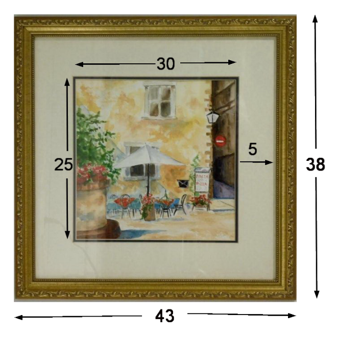 Framed Dimentions