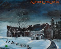 Barn at Night