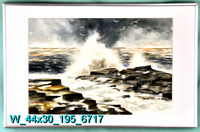 Waves Crashing On Rocks